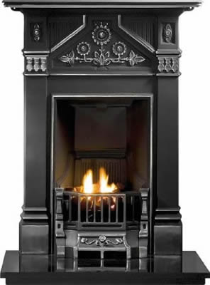 Daisy Cast Iron Fireplace Combination